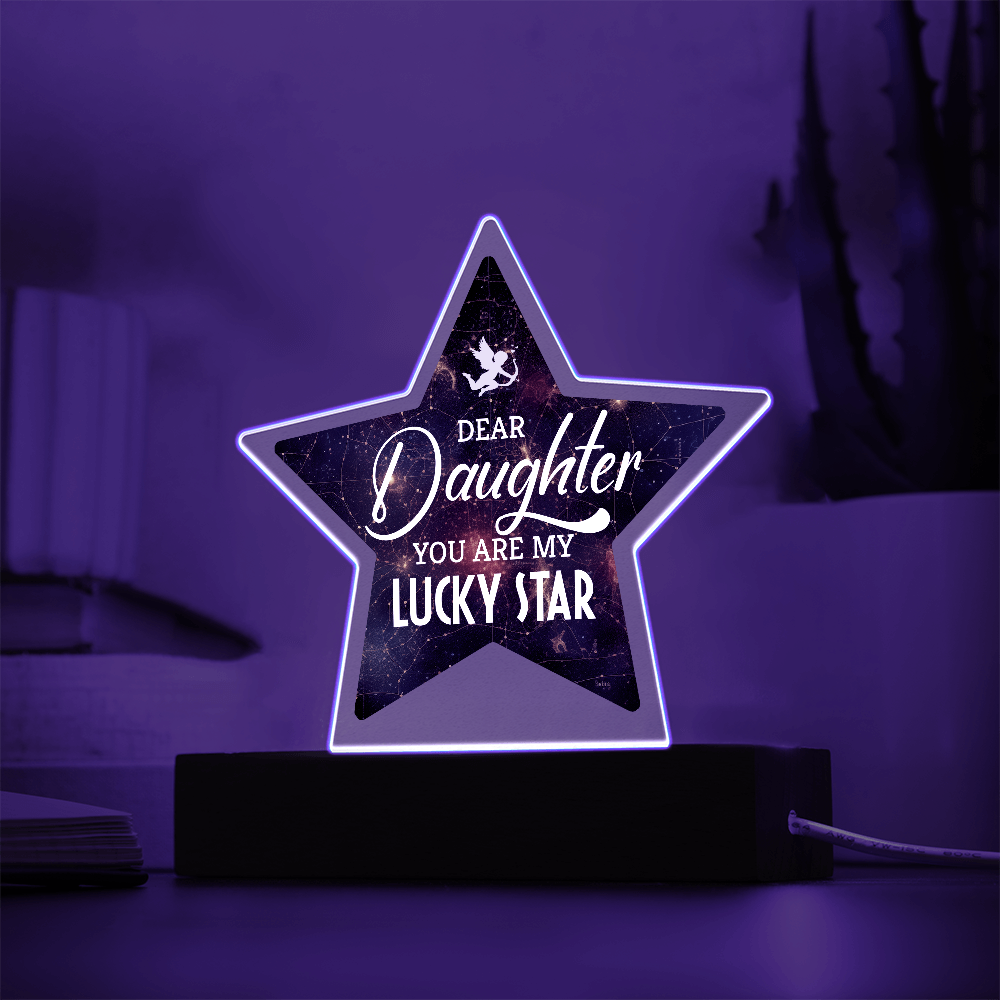 Acrylic Star Plaque Keepsake Gift