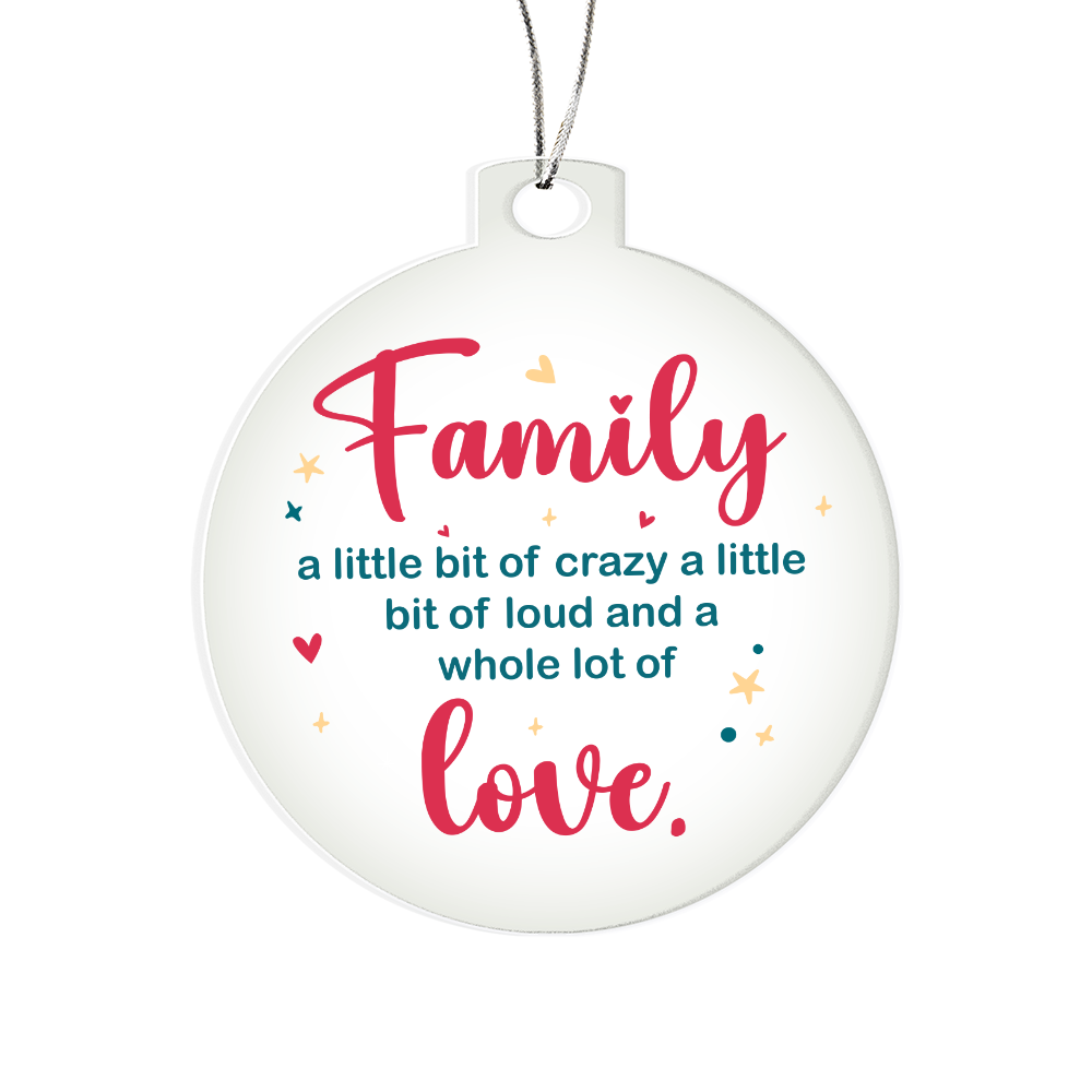 Acrylic Bulb Ornament Keepsake Gift