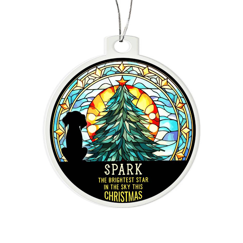 Acrylic Bulb Ornament Keepsake Gift