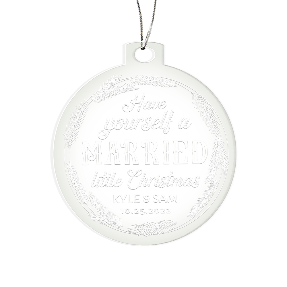 Acrylic Bulb Ornament Keepsake Gift