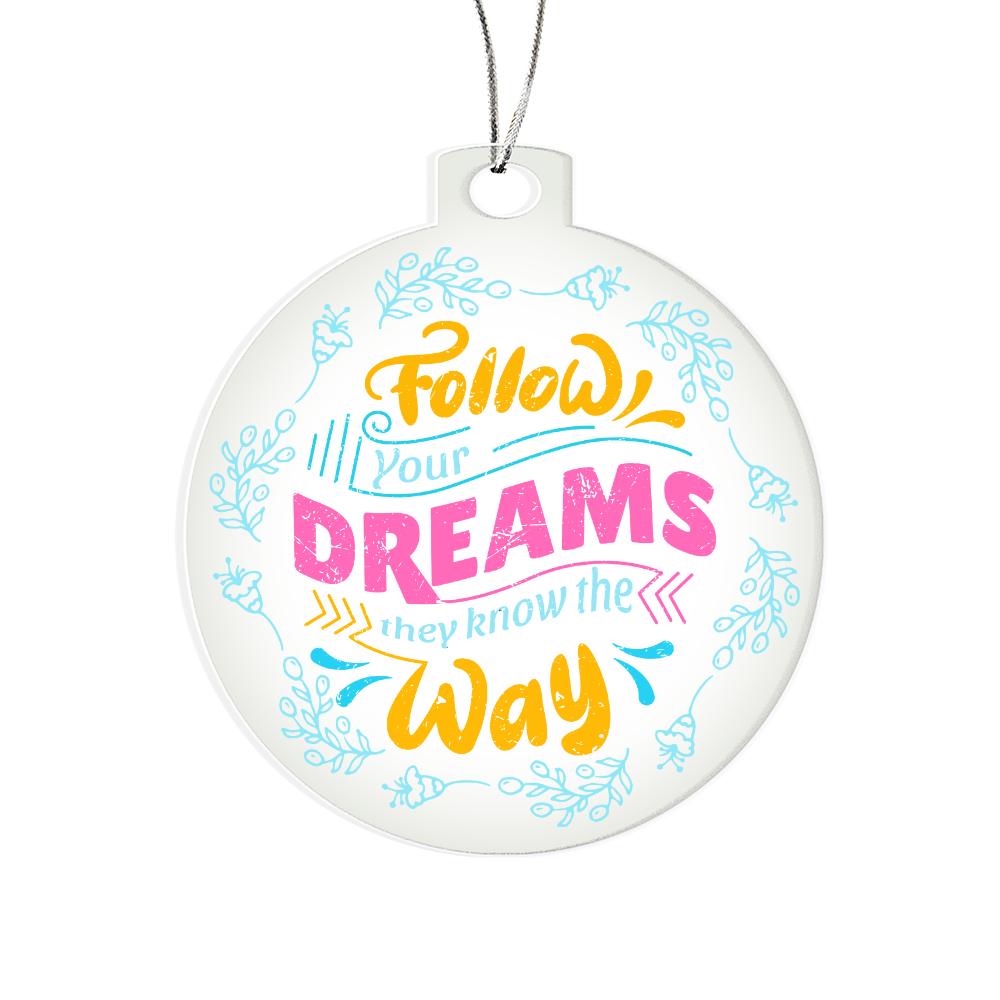 Acrylic Bulb Ornament Keepsake Gift