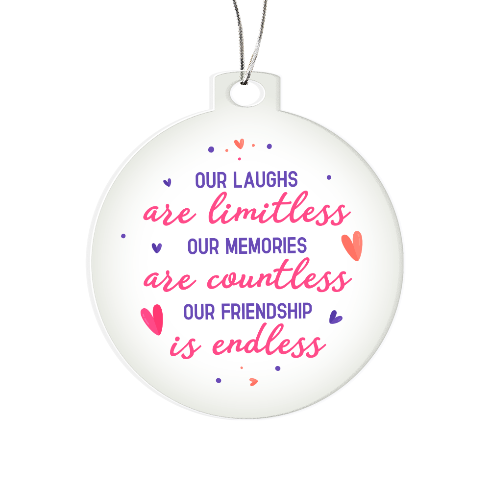Acrylic Bulb Ornament Keepsake Gift