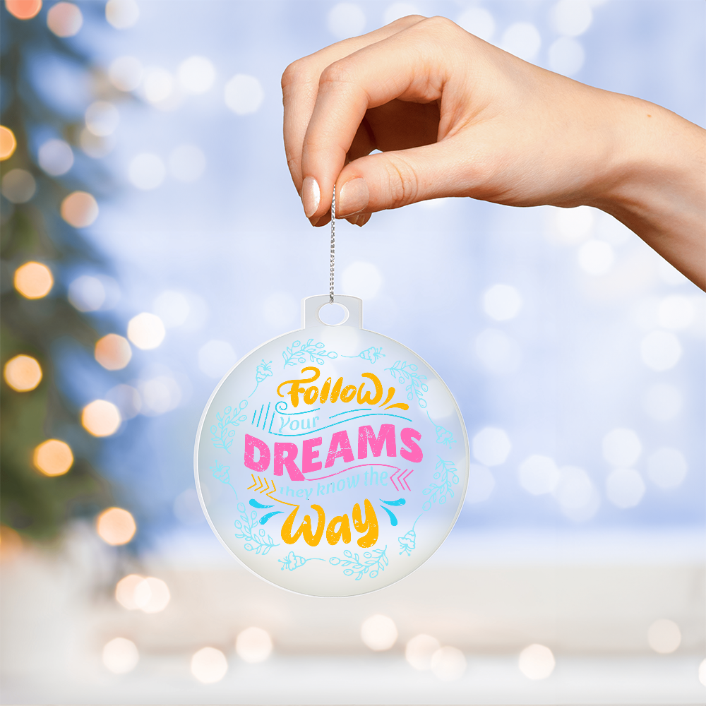 Acrylic Bulb Ornament Keepsake Gift