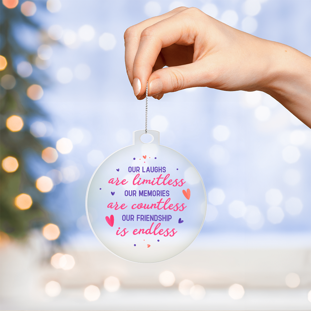 Acrylic Bulb Ornament Keepsake Gift