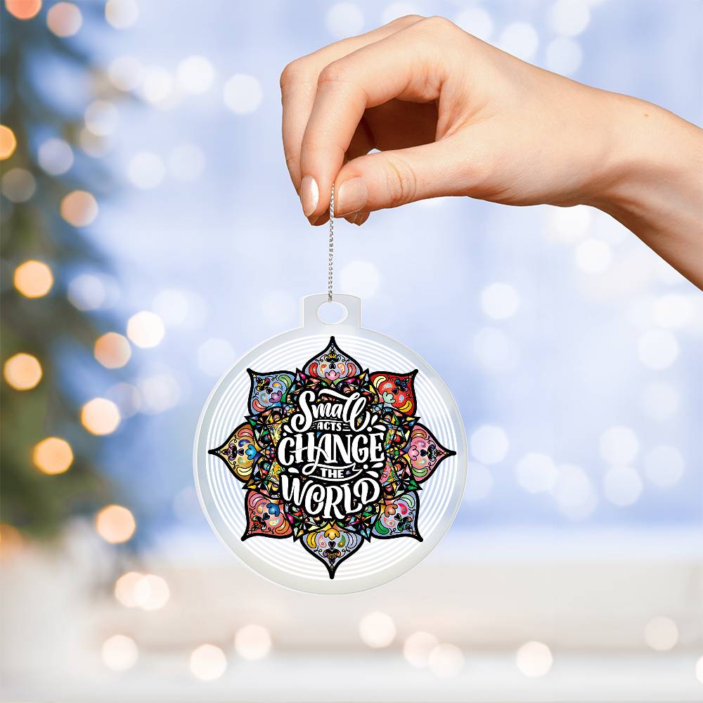 Acrylic Bulb Ornament Keepsake Gift