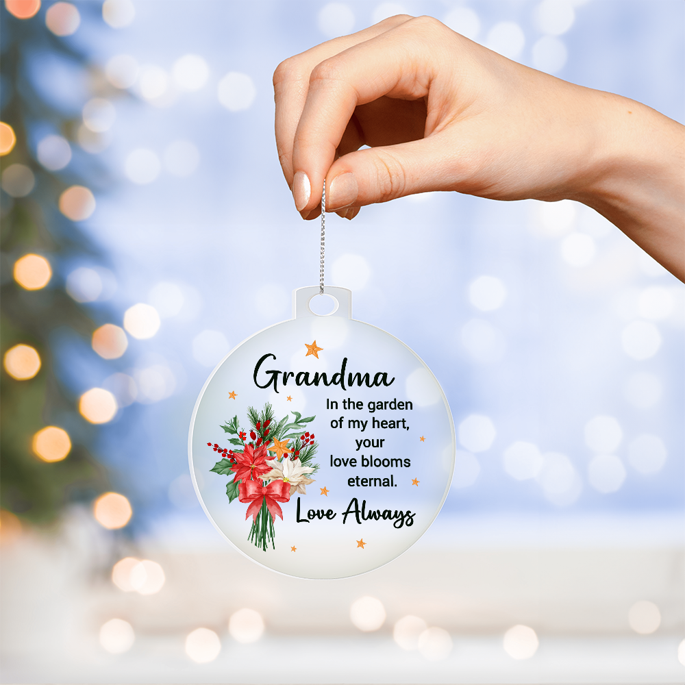 Acrylic Bulb Ornament Keepsake Gift