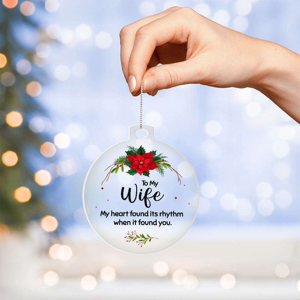 Acrylic Bulb Ornament Keepsake Gift