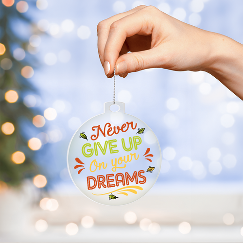 Acrylic Bulb Ornament Keepsake Gift