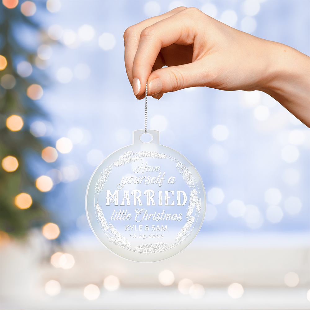 Acrylic Bulb Ornament Keepsake Gift