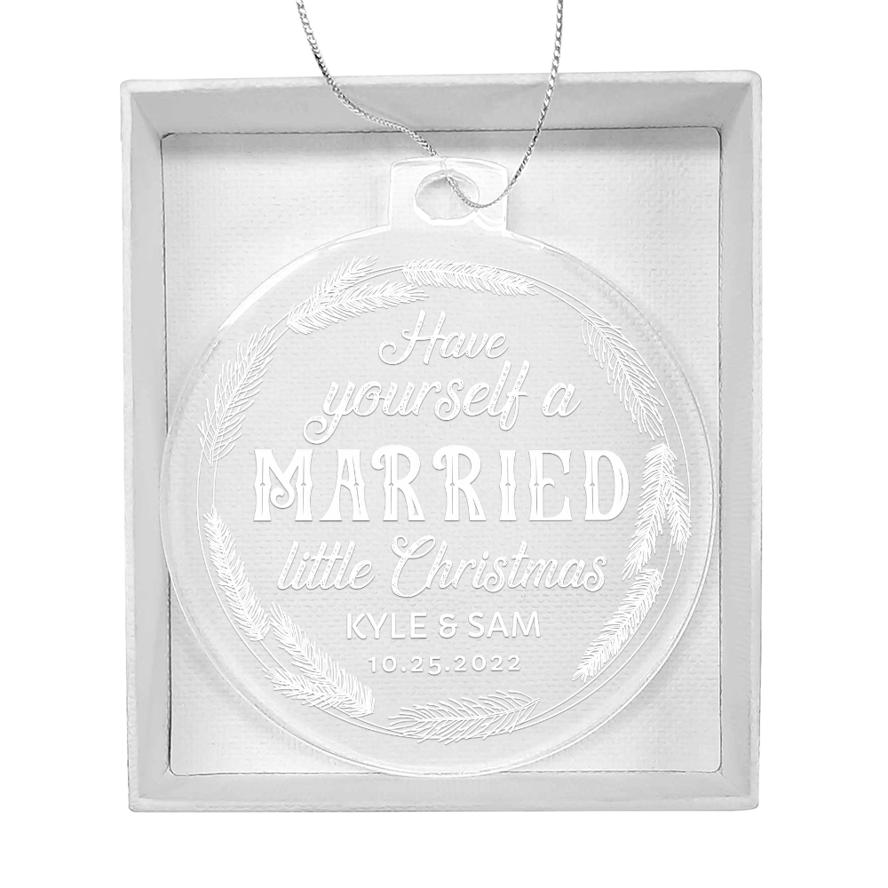 Acrylic Bulb Ornament Keepsake Gift