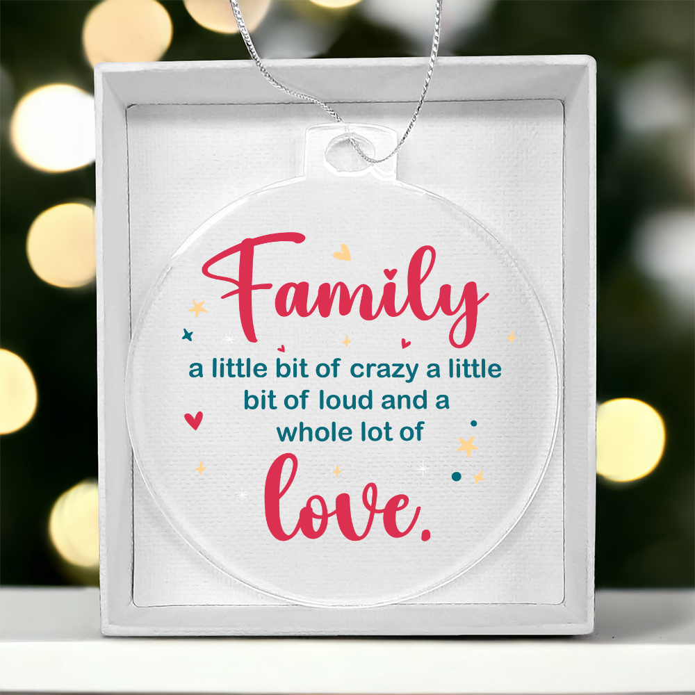 Acrylic Bulb Ornament Keepsake Gift
