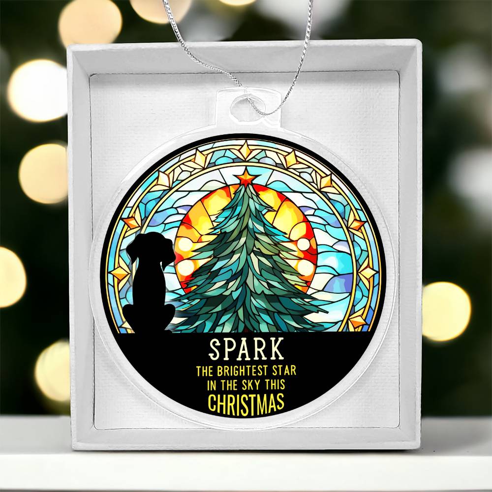 Acrylic Bulb Ornament Keepsake Gift