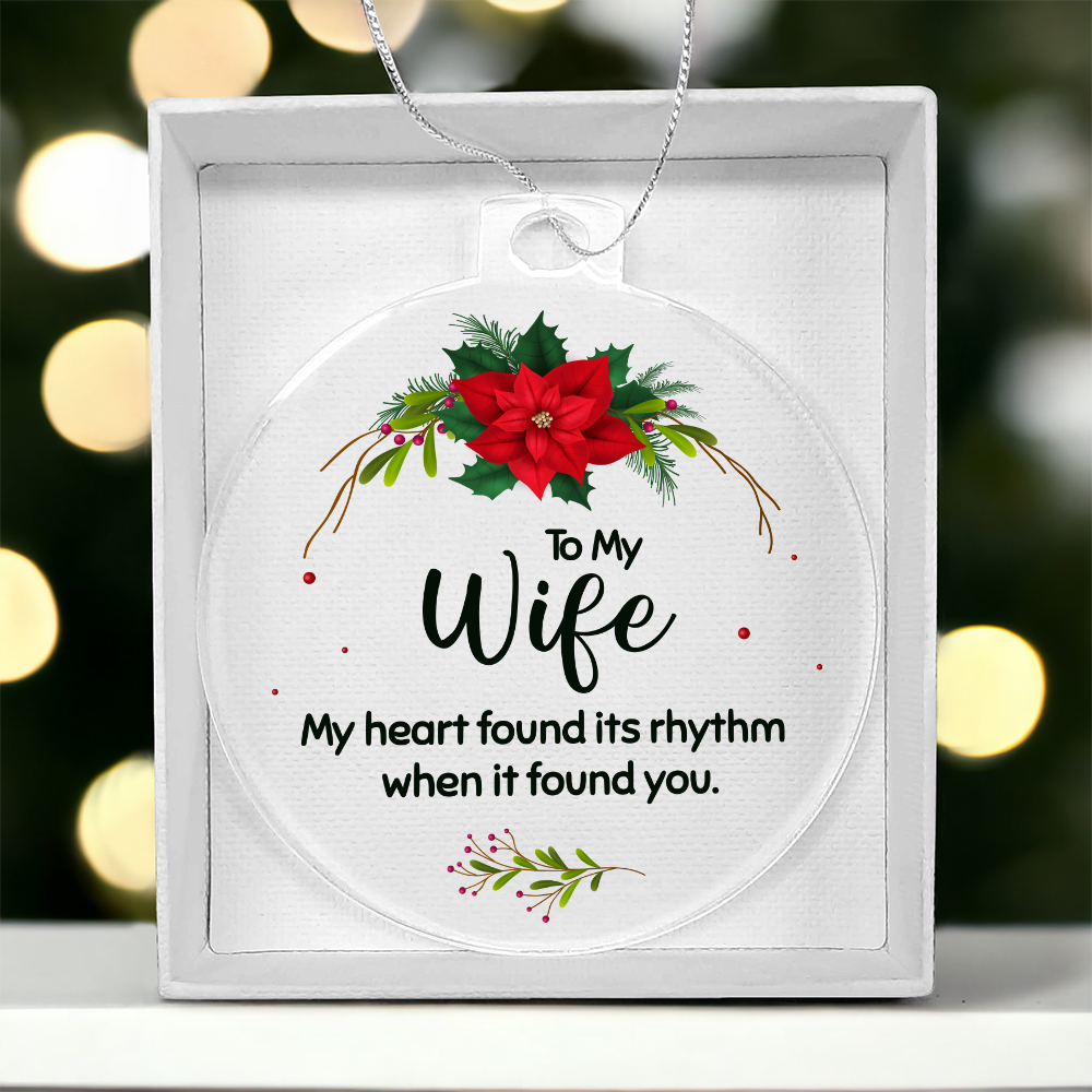 Acrylic Bulb Ornament Keepsake Gift