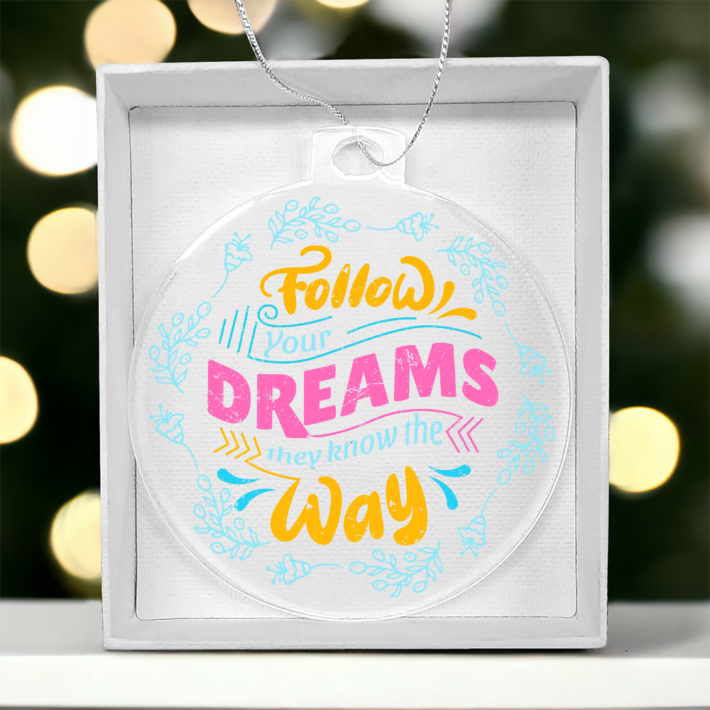 Acrylic Bulb Ornament Keepsake Gift