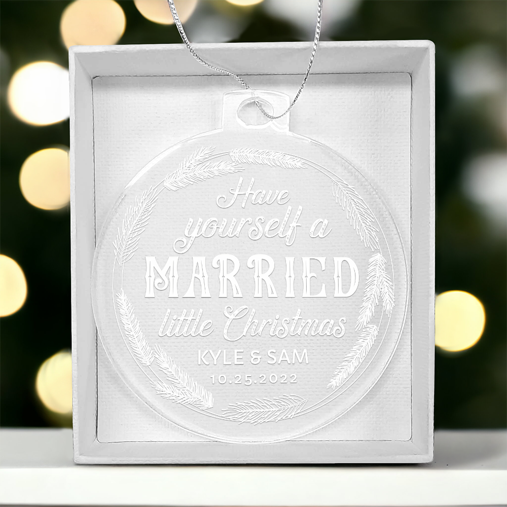 Acrylic Bulb Ornament Keepsake Gift