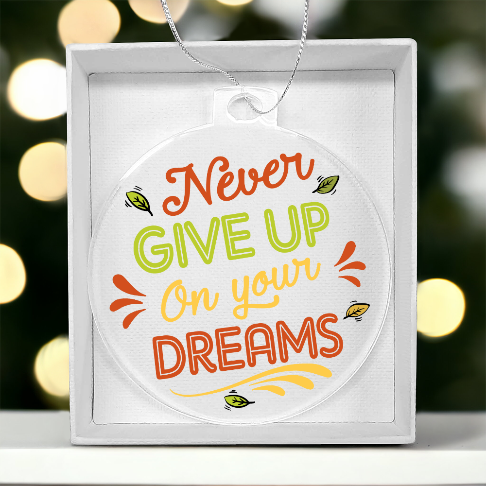 Acrylic Bulb Ornament Keepsake Gift