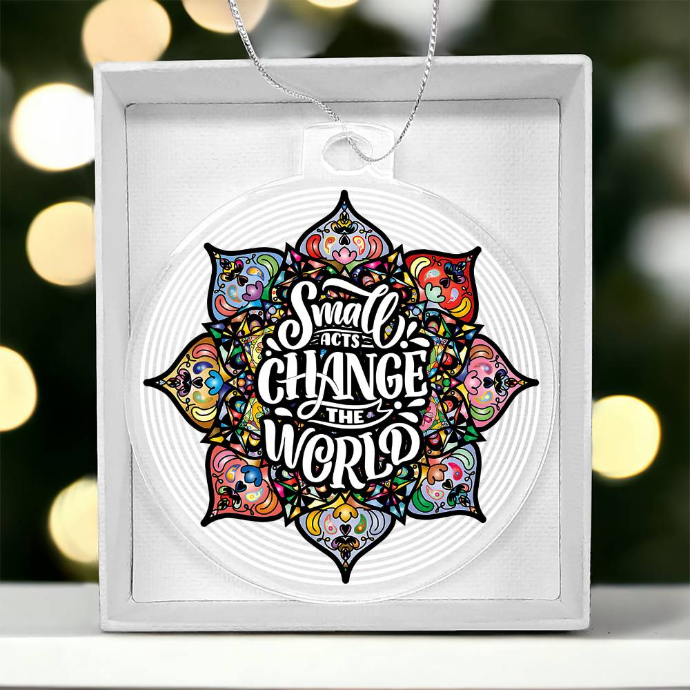 Acrylic Bulb Ornament Keepsake Gift