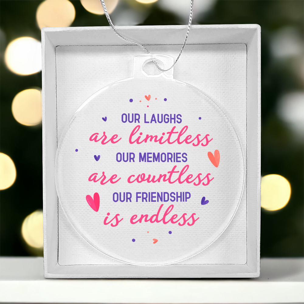 Acrylic Bulb Ornament Keepsake Gift