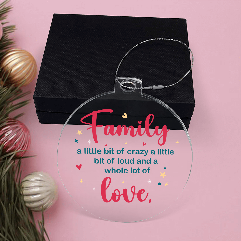 Acrylic Bulb Ornament Keepsake Gift