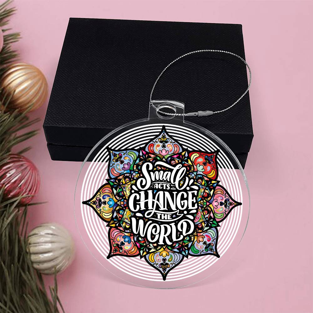 Acrylic Bulb Ornament Keepsake Gift