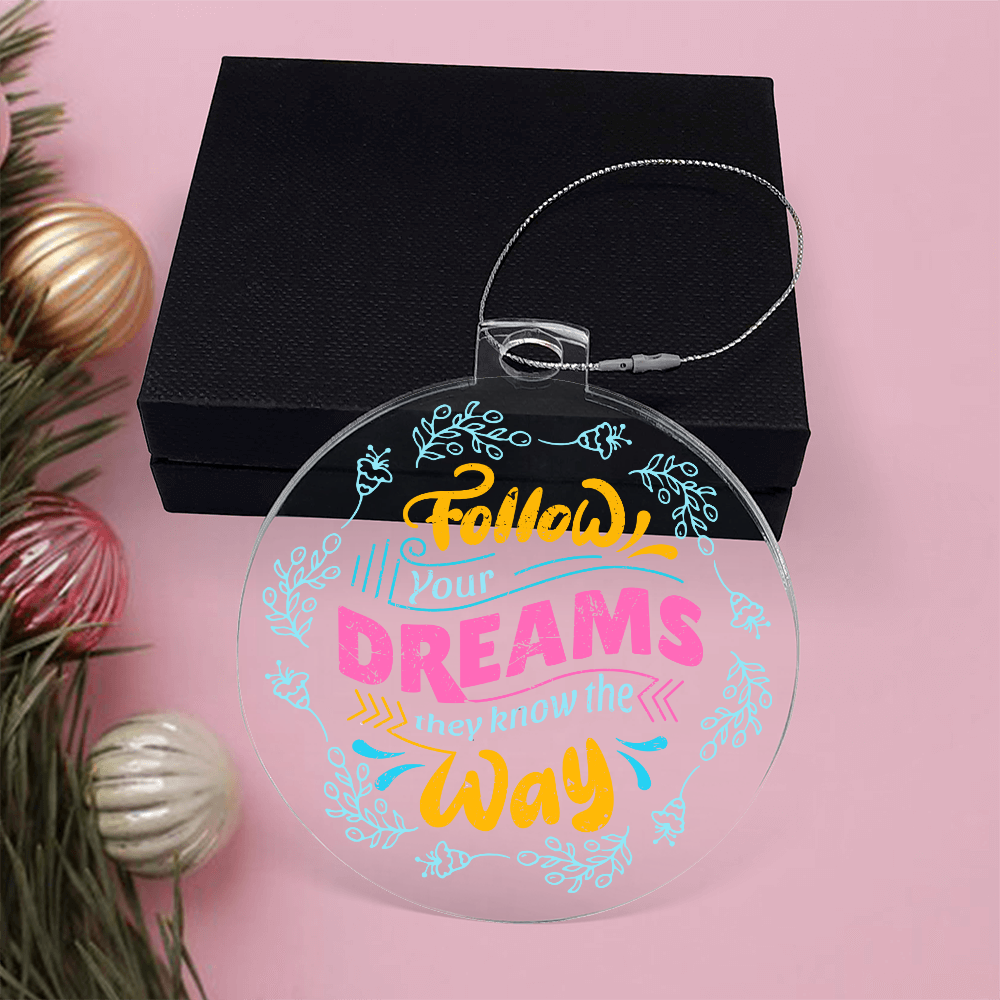 Acrylic Bulb Ornament Keepsake Gift