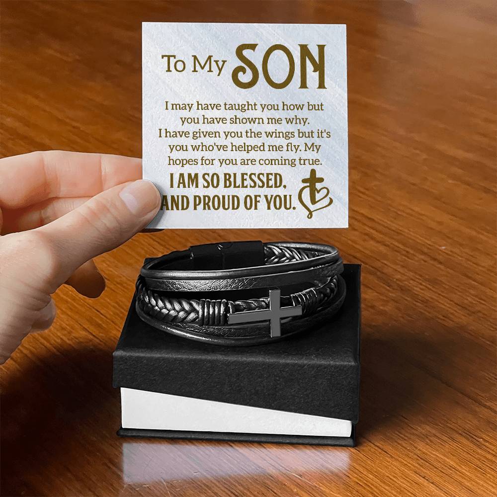 Men's Cross Bracelet