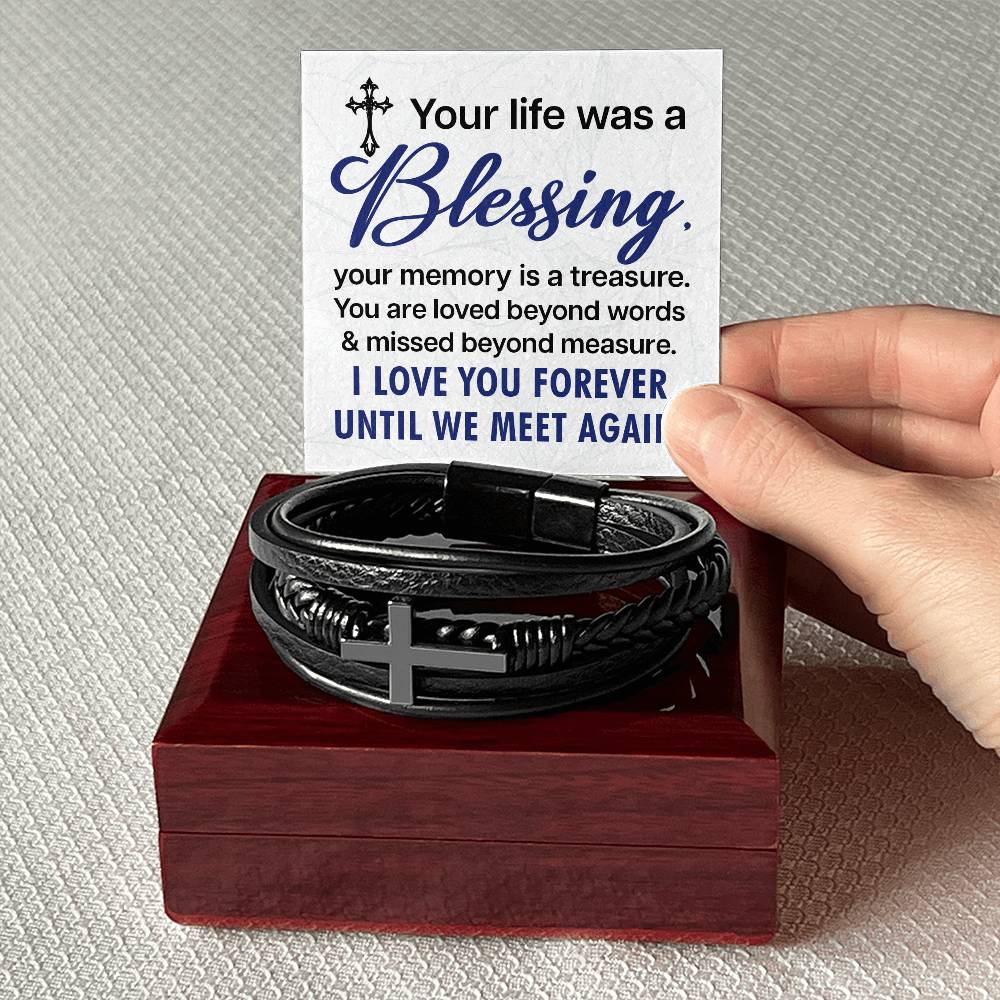 Men's Cross Bracelet
