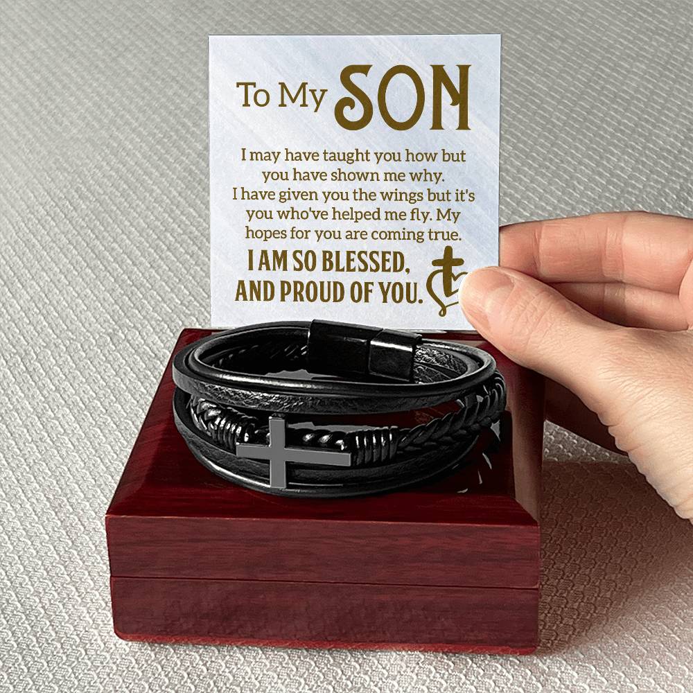 Men's Cross Bracelet