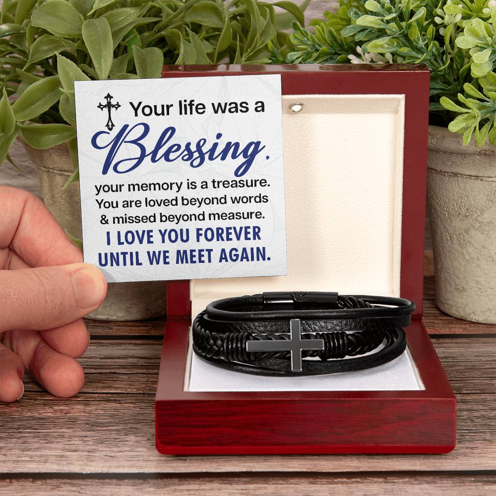 Men's Cross Bracelet