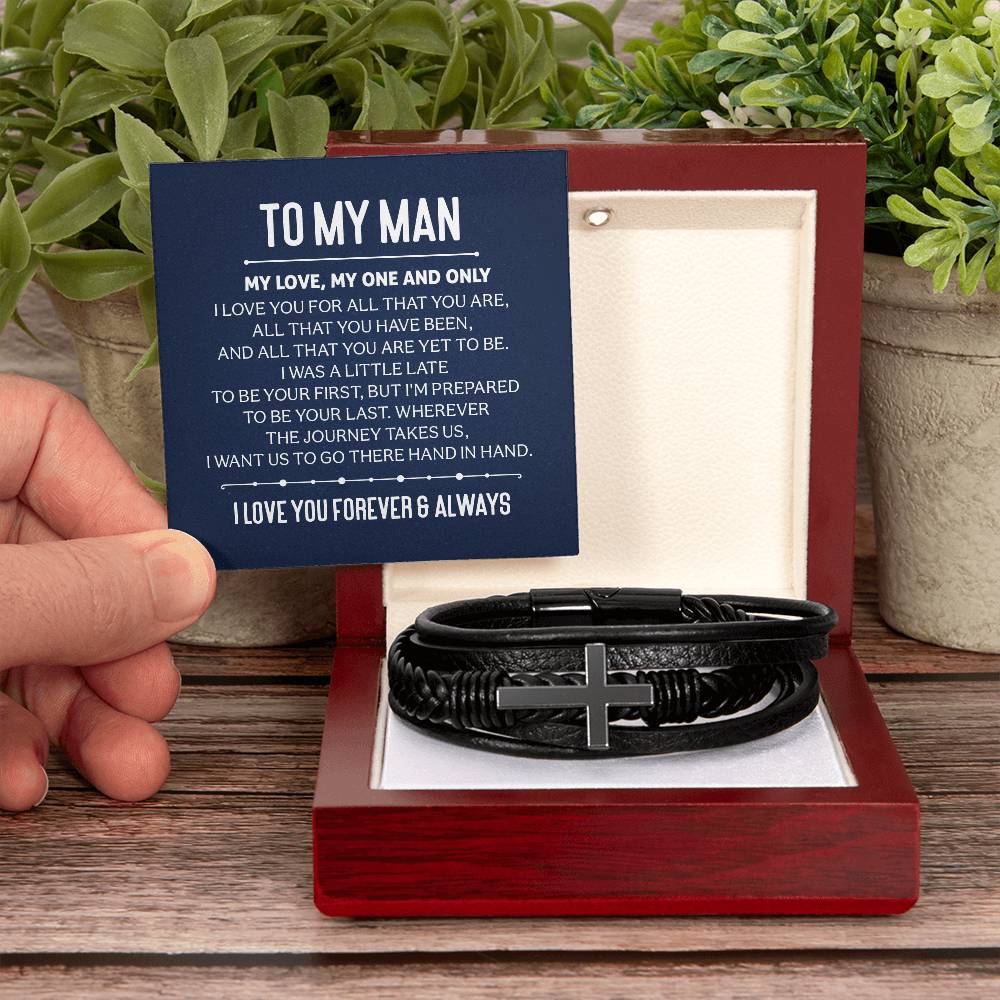 Men's Cross Bracelet
