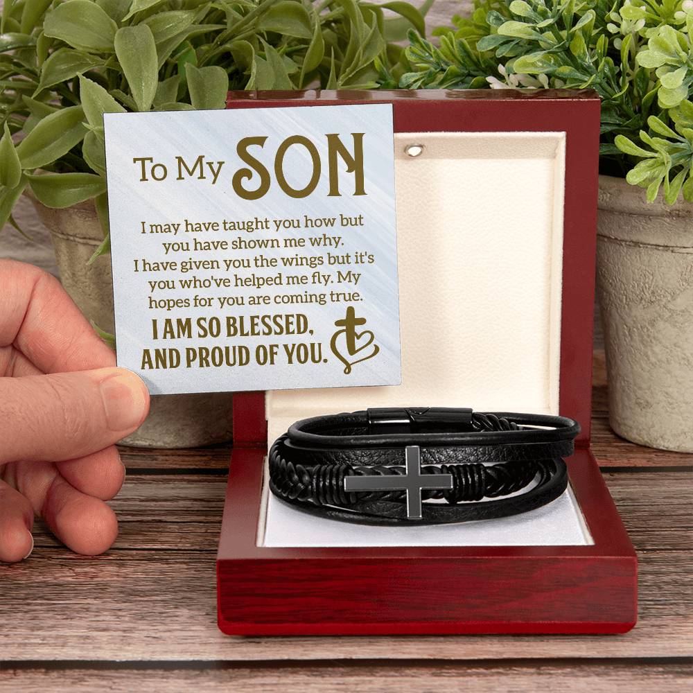 Men's Cross Bracelet