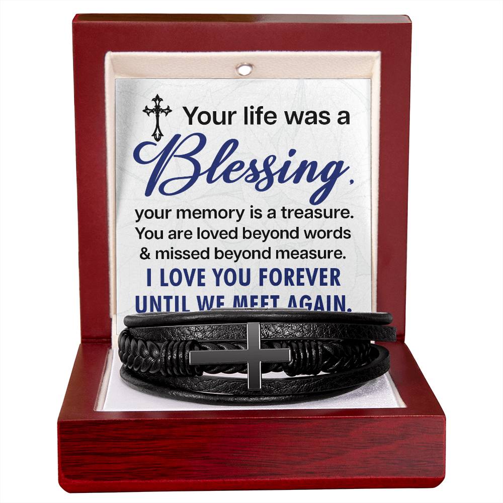 Men's Cross Bracelet