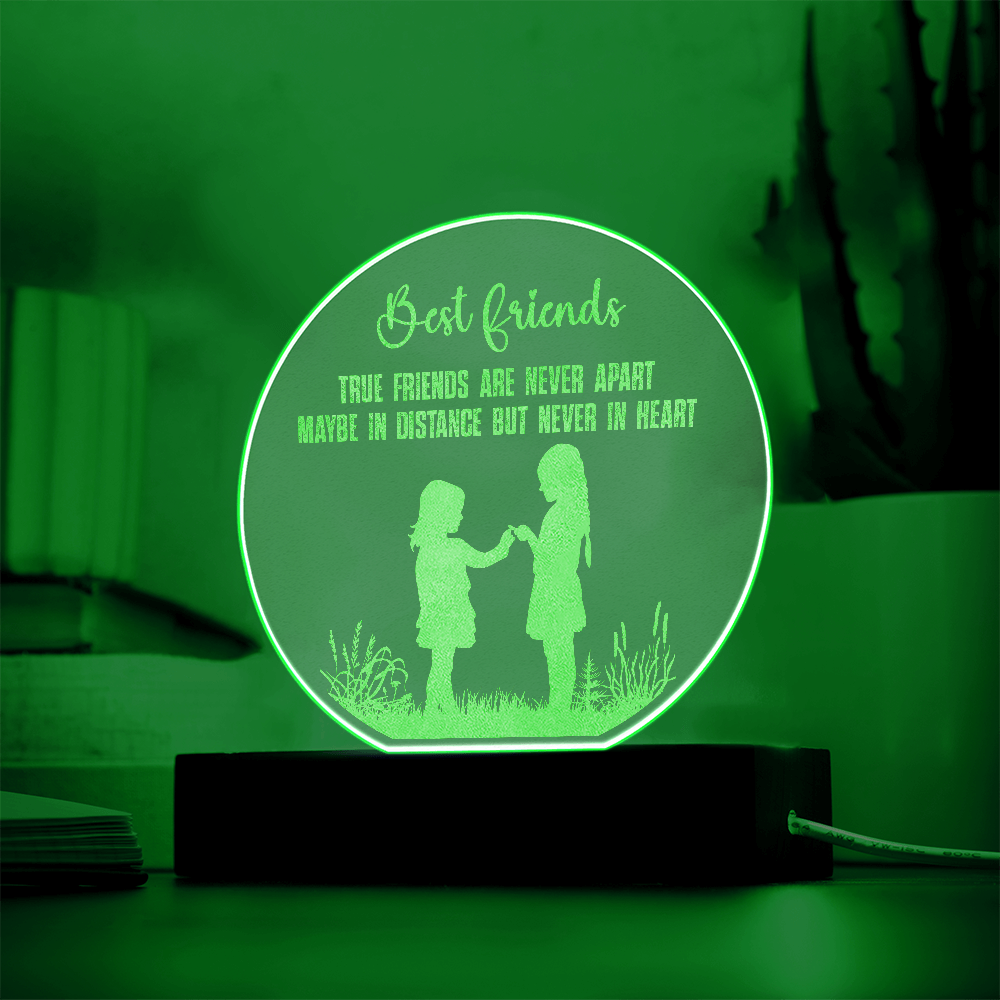 Engraved Acrylic Circle Plaque