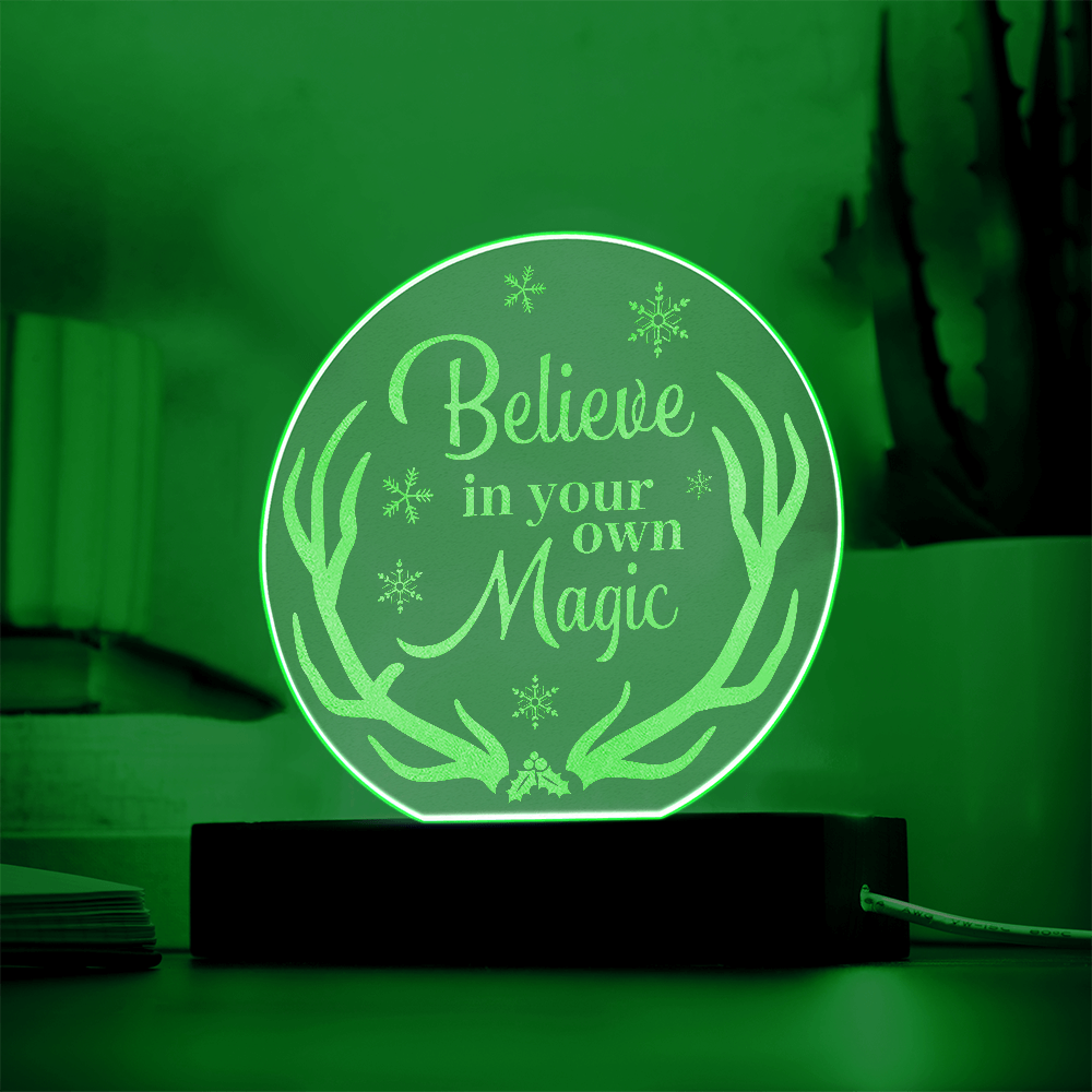 Engraved Acrylic Circle Plaque