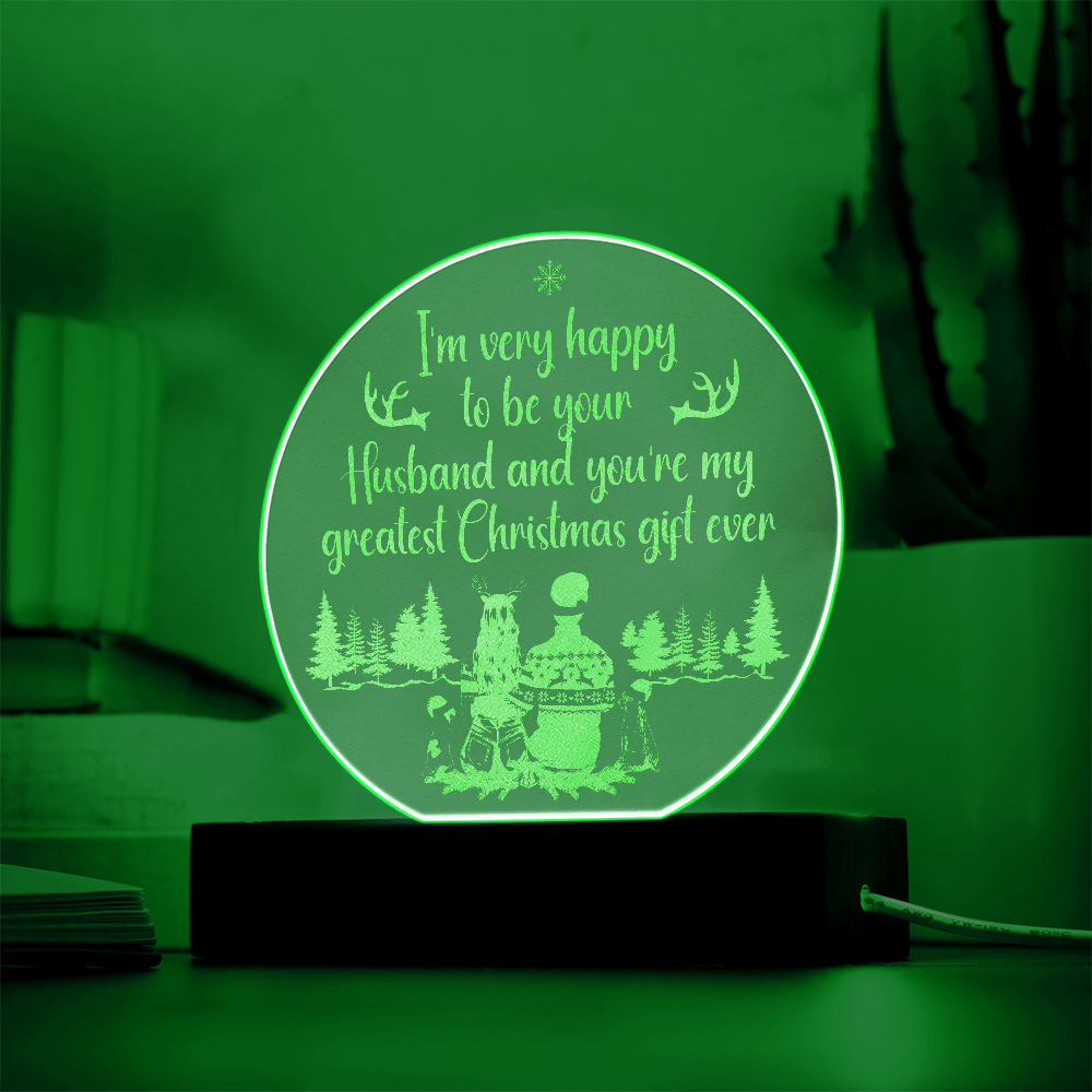 Engraved Acrylic Circle Plaque