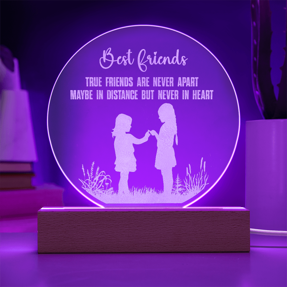 Engraved Acrylic Circle Plaque