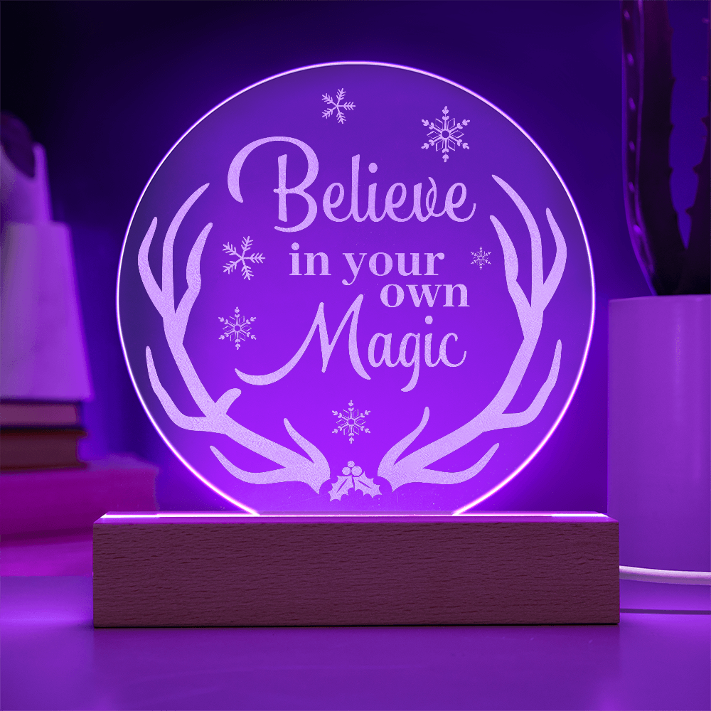 Engraved Acrylic Circle Plaque