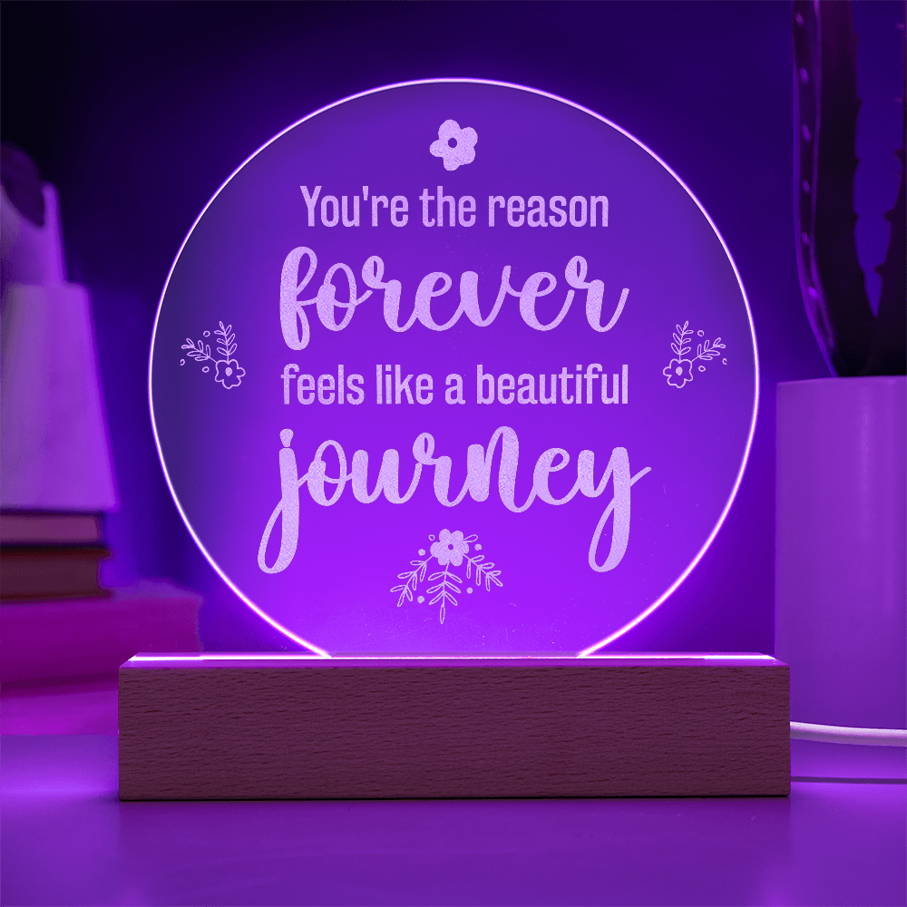 Engraved Acrylic Circle Plaque