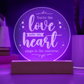 Engraved Acrylic Circle Plaque