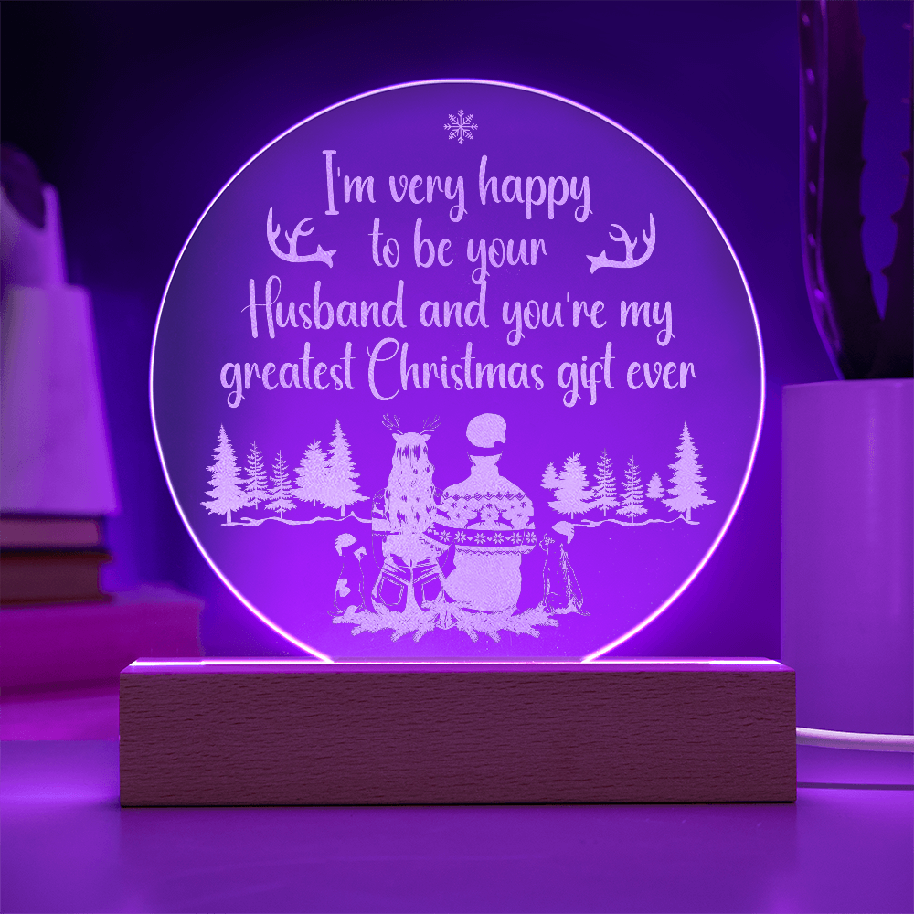 Engraved Acrylic Circle Plaque