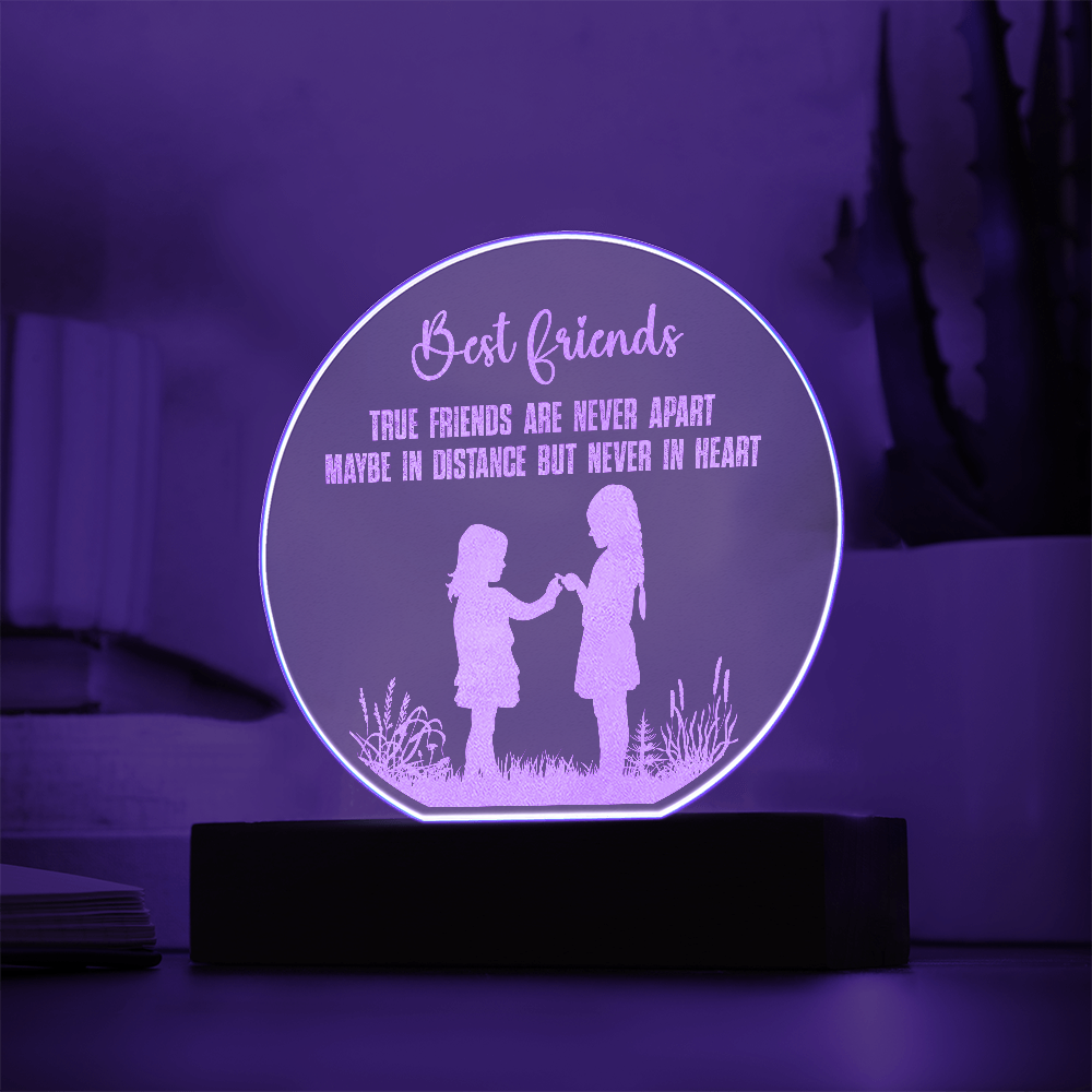 Engraved Acrylic Circle Plaque