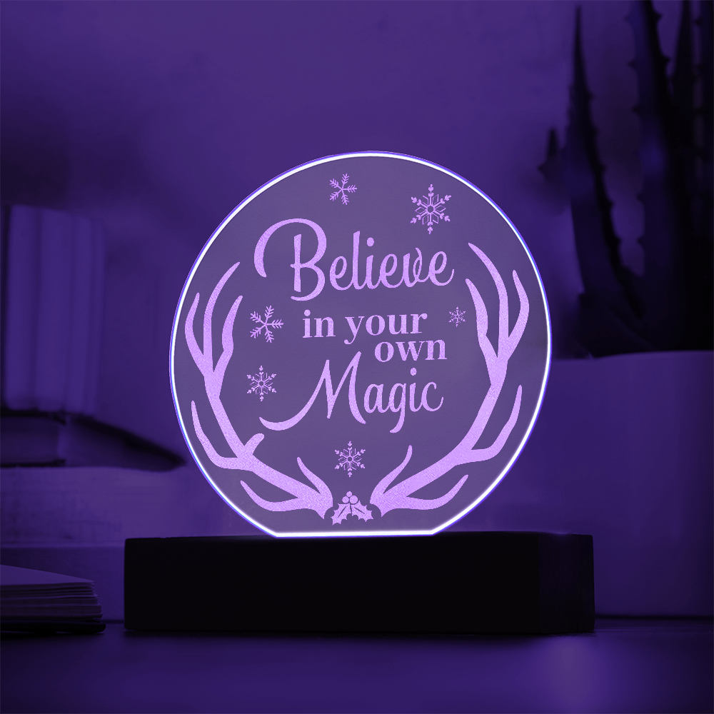 Engraved Acrylic Circle Plaque