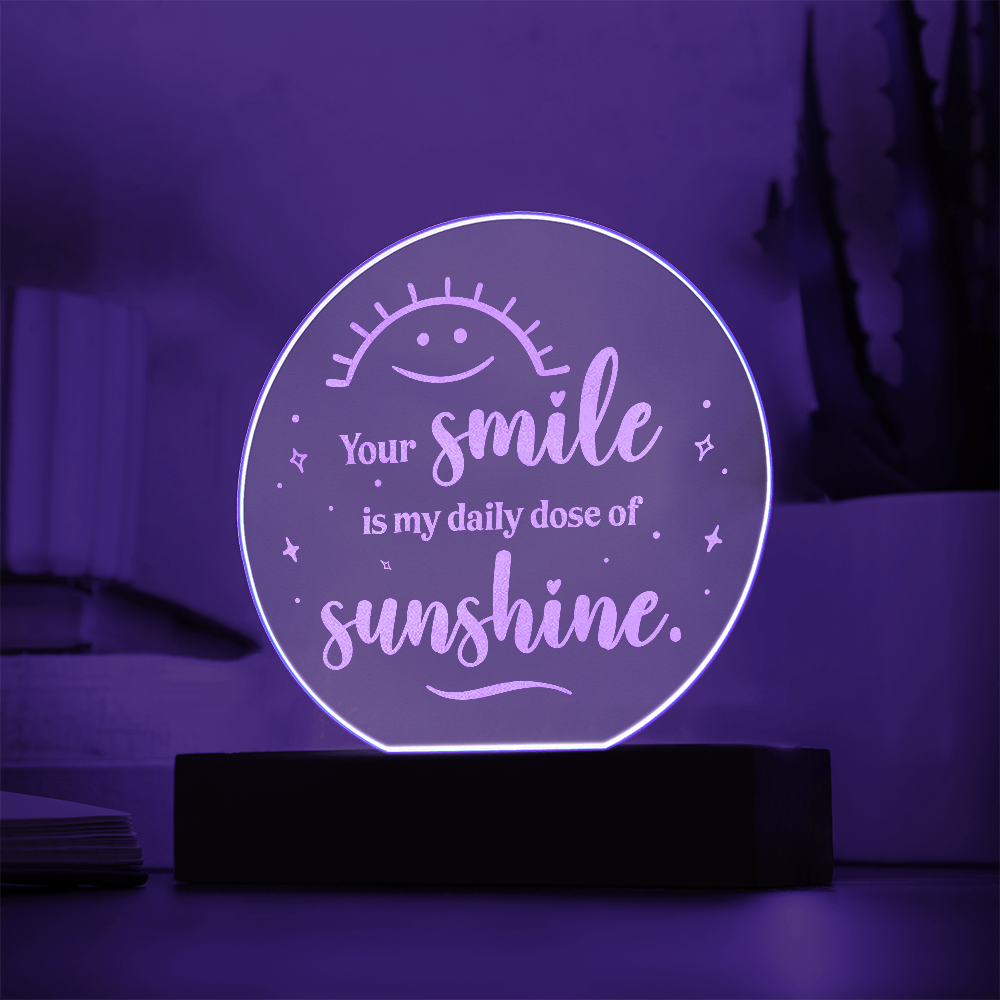 Engraved Acrylic Circle Plaque
