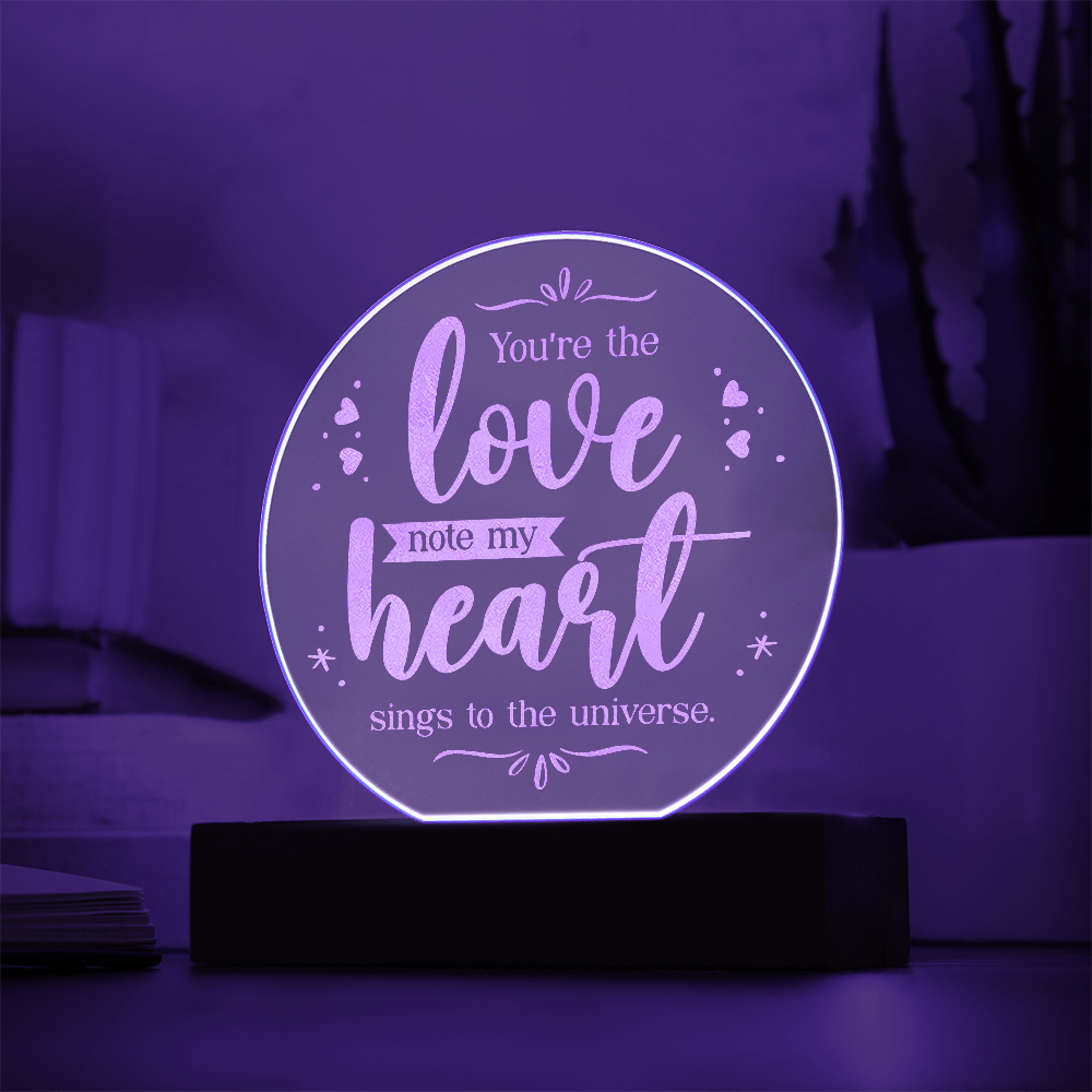 Engraved Acrylic Circle Plaque