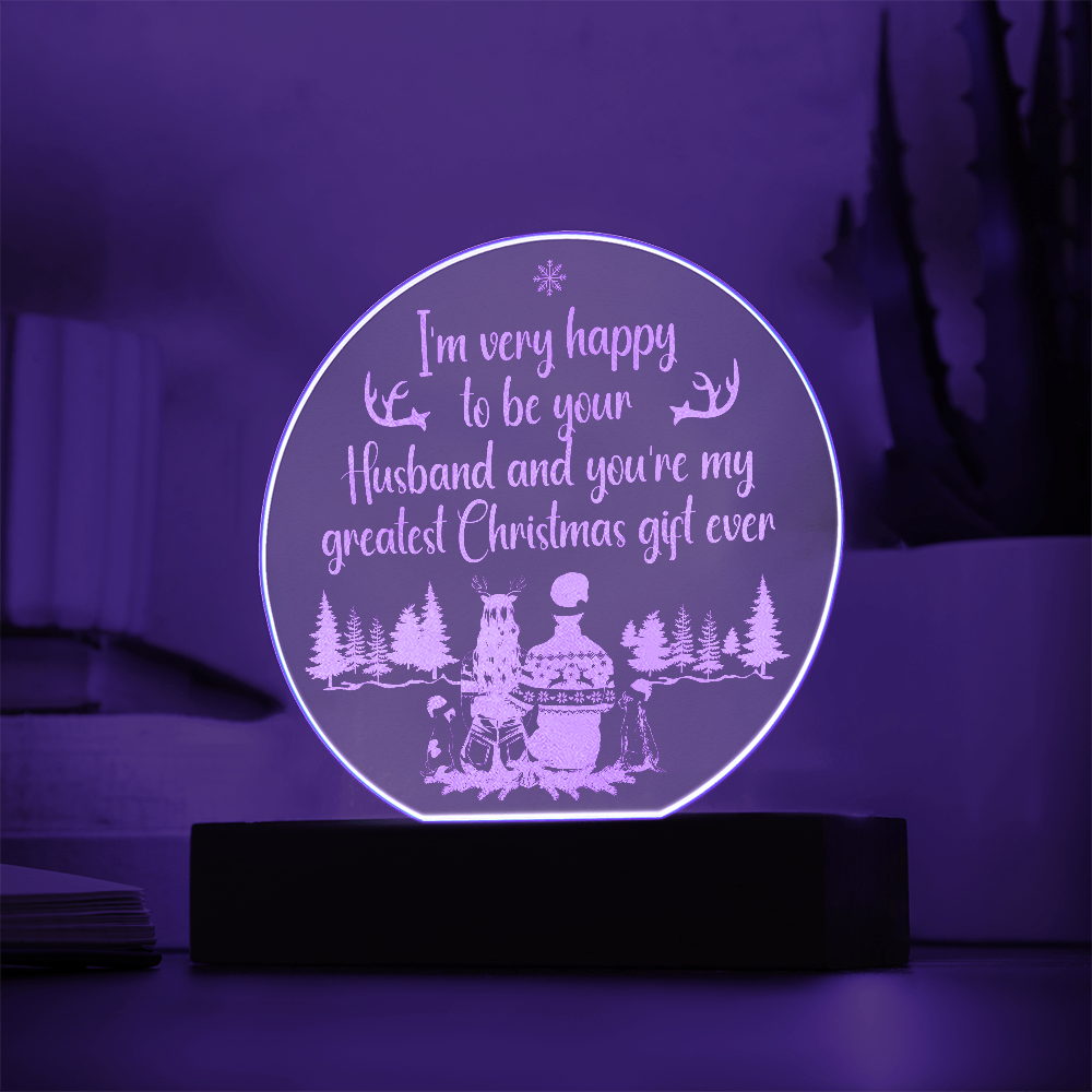Engraved Acrylic Circle Plaque
