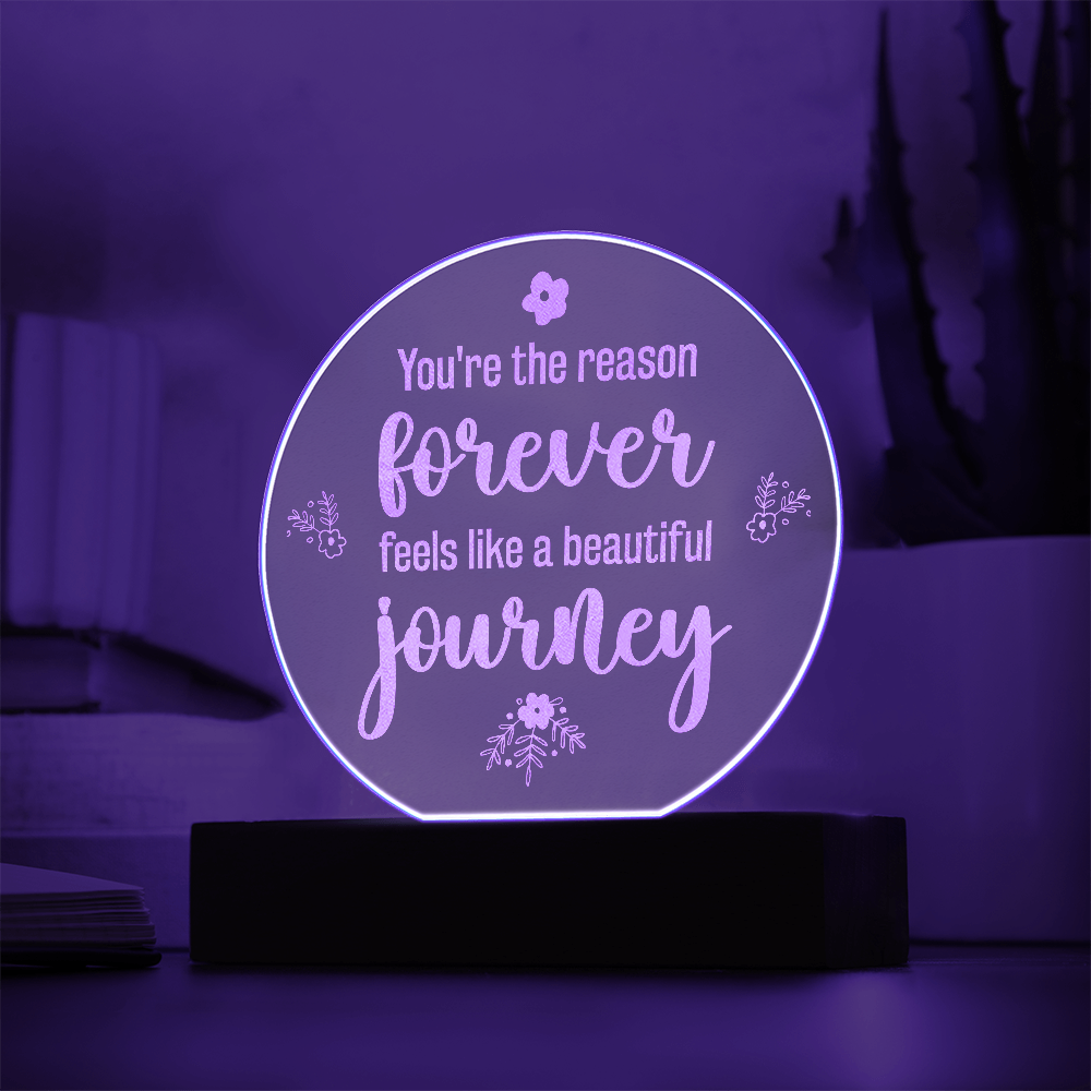 Engraved Acrylic Circle Plaque