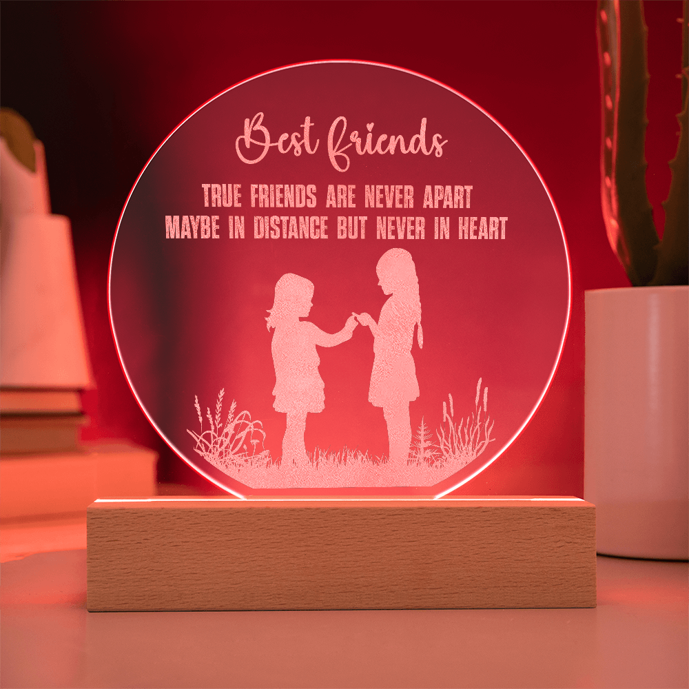 Engraved Acrylic Circle Plaque