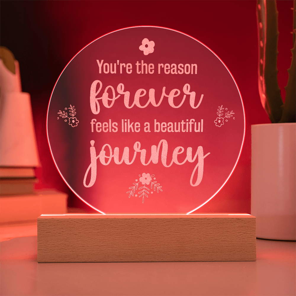 Engraved Acrylic Circle Plaque