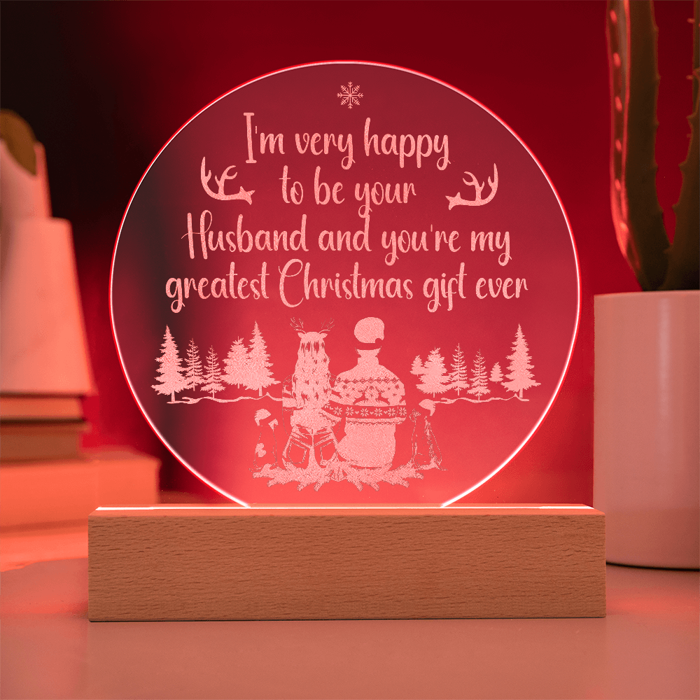 Engraved Acrylic Circle Plaque