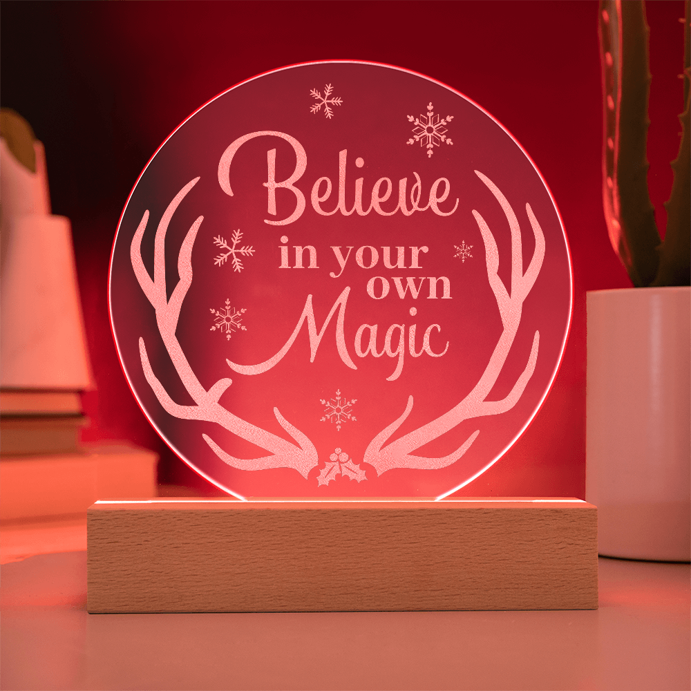 Engraved Acrylic Circle Plaque